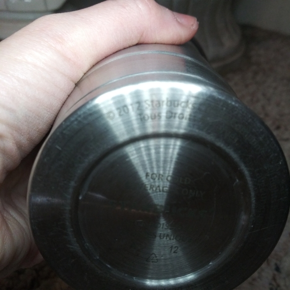 Starbucks Rare 2012 Stainless Steel 16 Ounce Insulated Siren Cold Cup With Straw - Picture 10 of 15